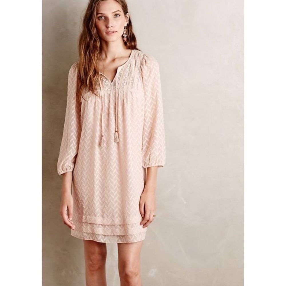 Anthropology One September Anwen Puff Sleeve dress small